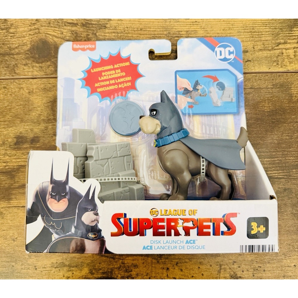 New! 2022 DC Superpets Fisher-Price‎ Disk Launch Ace